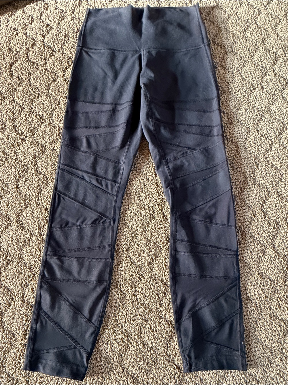 lululemon athletica Black High-Waist Paneled Leggings
